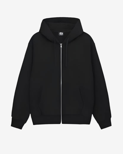 STUSCY BEACH ROOTS ZIP UP HOODIE