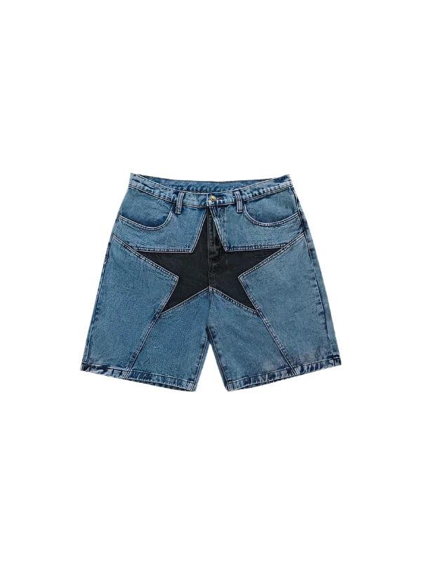 Star Patchwork Jorts - Plugzau