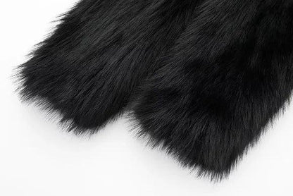 Zara Cropped Fur Coat - Plugzau