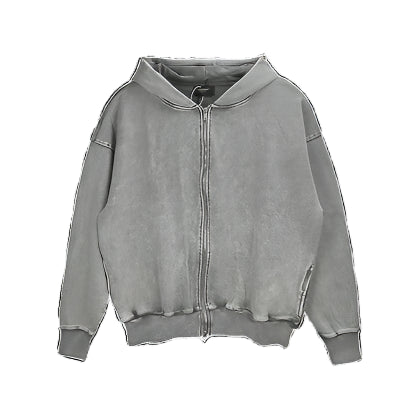 Represent Washed Zip Up Hoodies - Plugzau