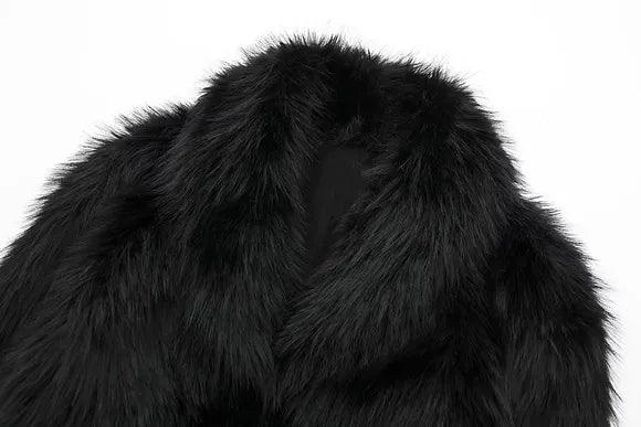 Zara Cropped Fur Coat - Plugzau