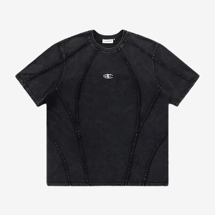 SPIDER EMBROIDERED DESIGN TEE - Plugzau