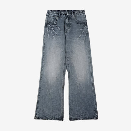 LIGHTNING WASH DENIM JEANS - Plugzau