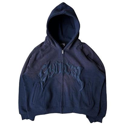 Y2k Puff Print Zip Up Hoodies - Plugzau