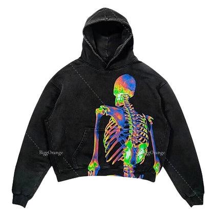 Colorful Graphic Hoodie Y2k - Plugzau