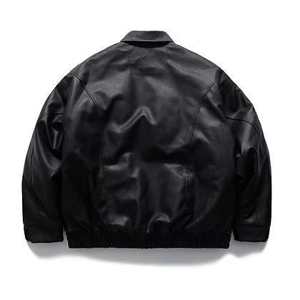 Cropped Vintage Leather Jacket - Plugzau