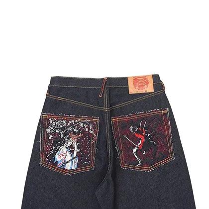 Y2K Japanese Jorts Print - Plugzau