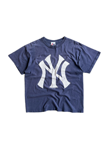 Vintage Navy Faded Yankees Tee