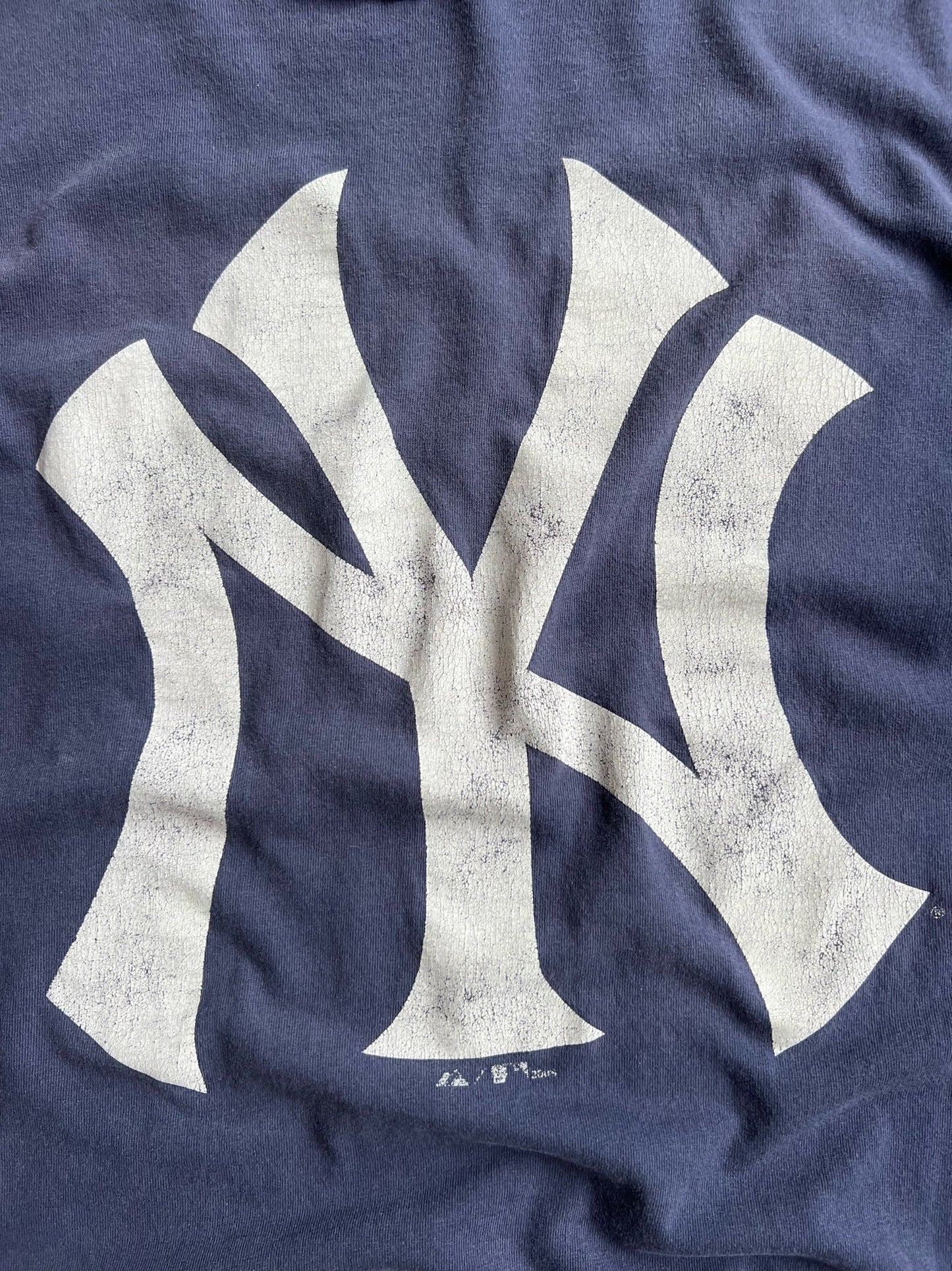 Vintage Navy Faded Yankees Tee