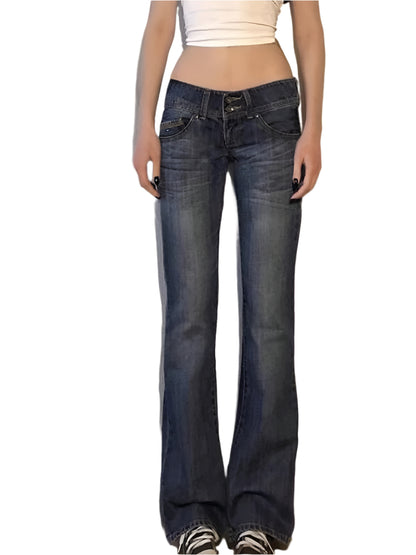 Low Waisted Women's Flared Jeans