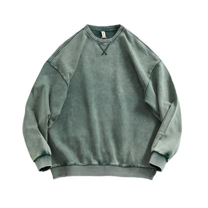 Heavy Plain Washed Sweatshirts