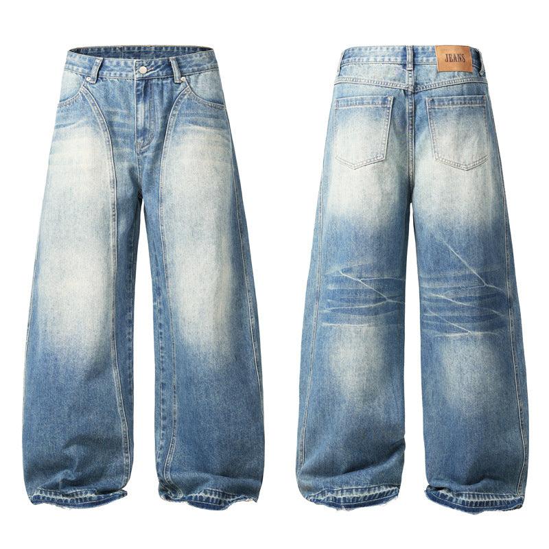 Vintage Blue Denim Wash Jeans - Plugzau