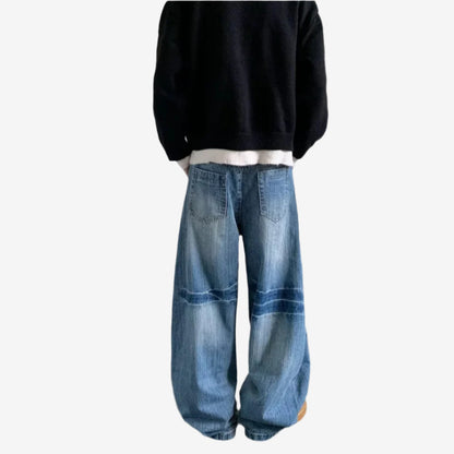 WAVE WASH BAGGY JEANS