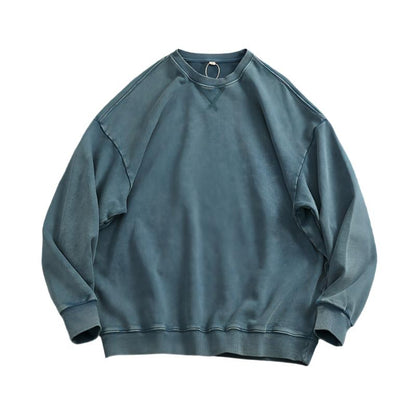 Heavy Plain Washed Sweatshirts