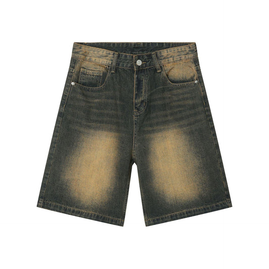 Vintage Washed Casual Denim Jorts - Plugzau