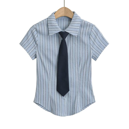 Women's Short Sleeve With Tie - Plugzau