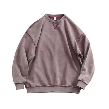 Heavy Plain Washed Sweatshirts