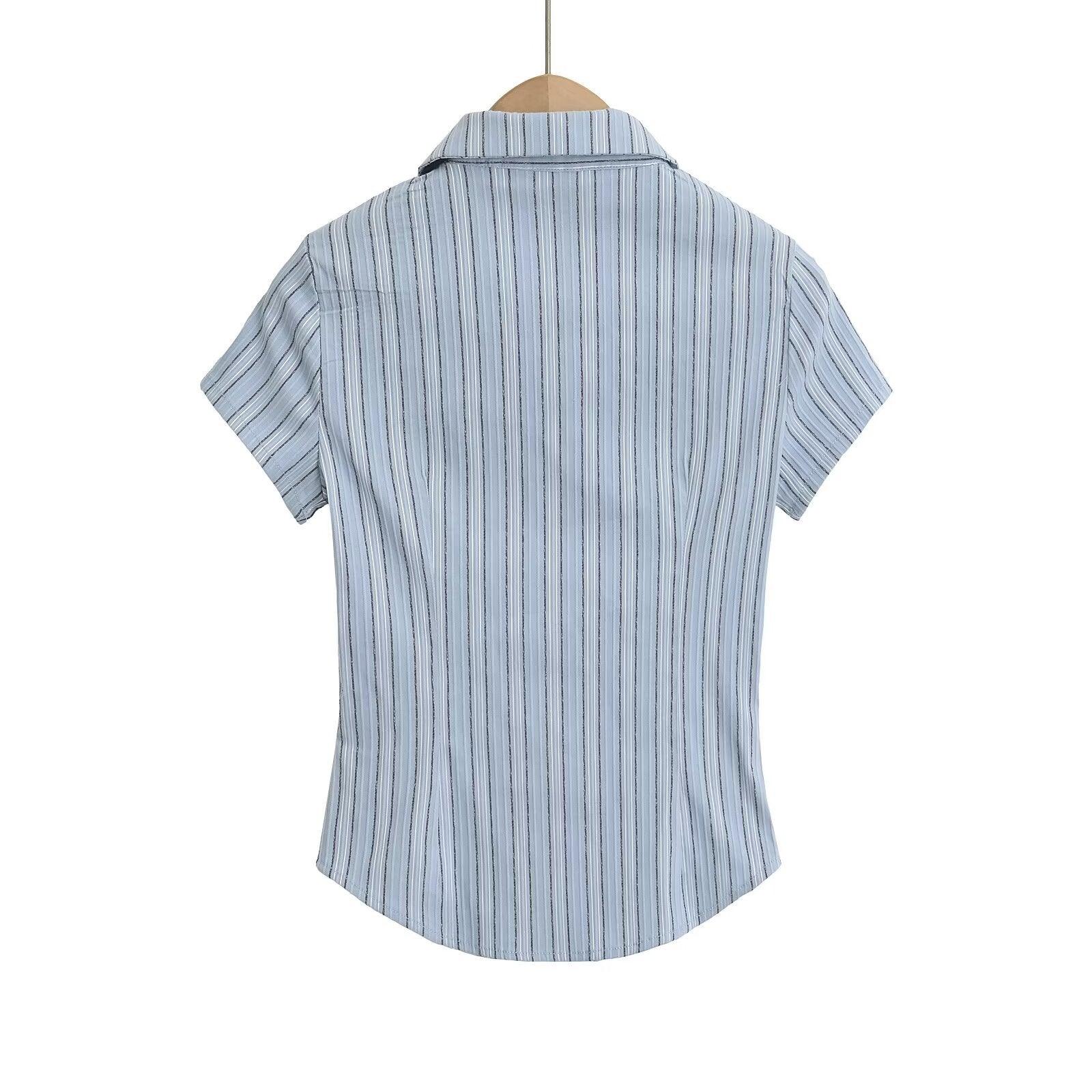 Women's Short Sleeve With Tie - Plugzau