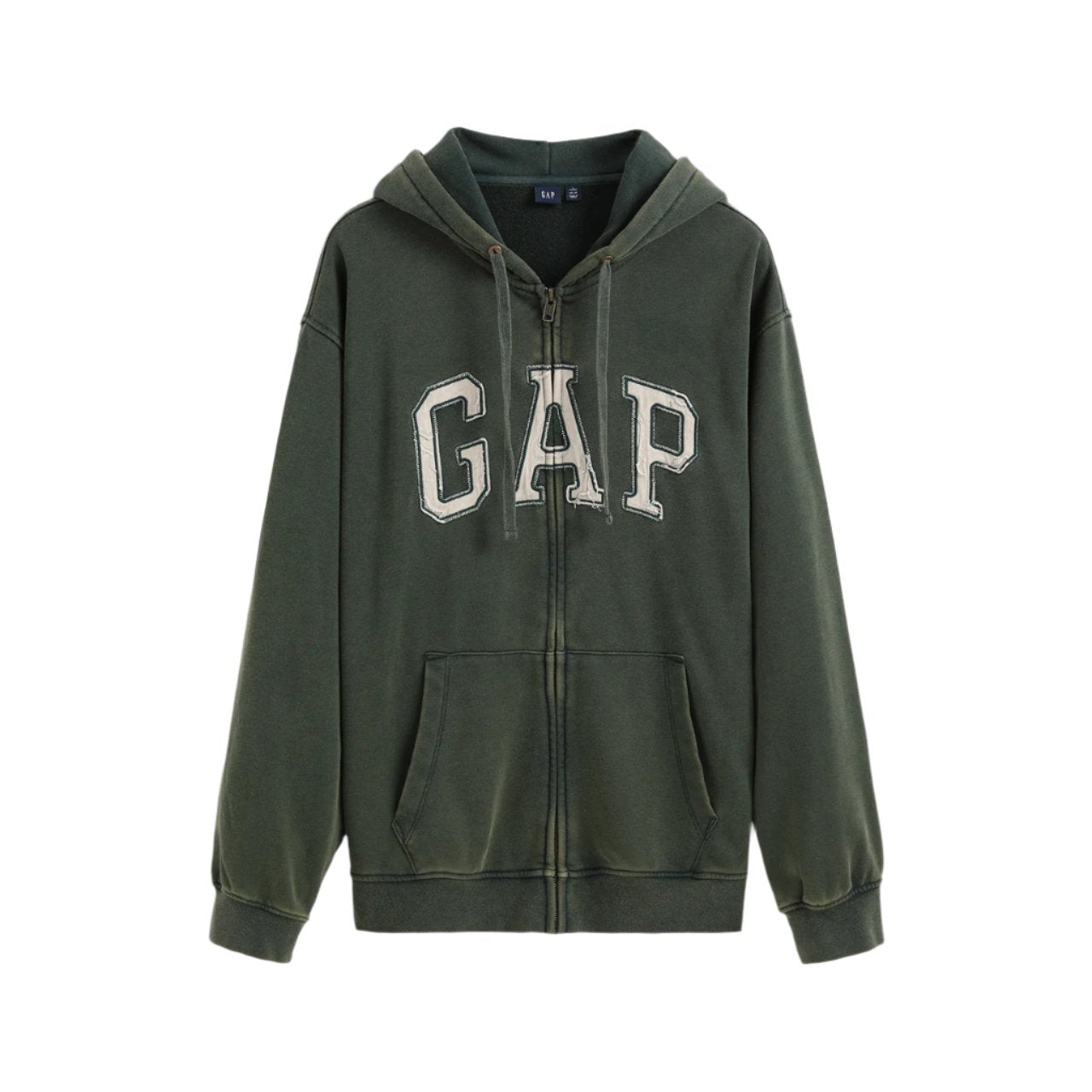 GAP Distressed Zip Up Hoodie