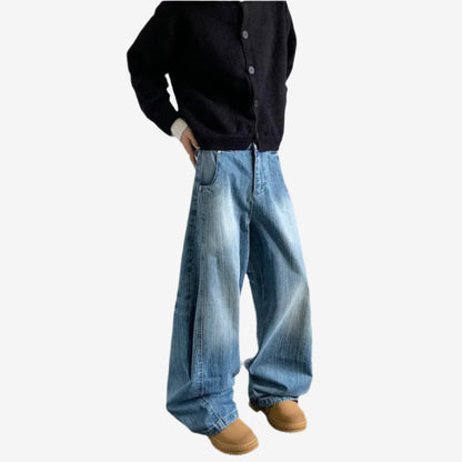 WAVE WASH BAGGY JEANS