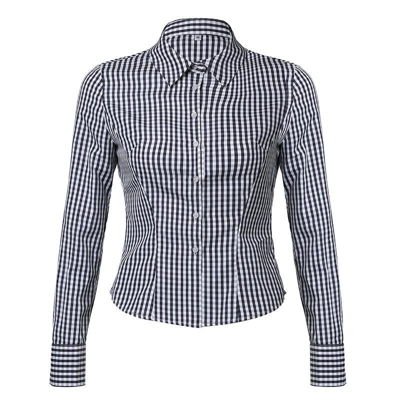 Women's Vintage Plaided Shirt - Plugzau