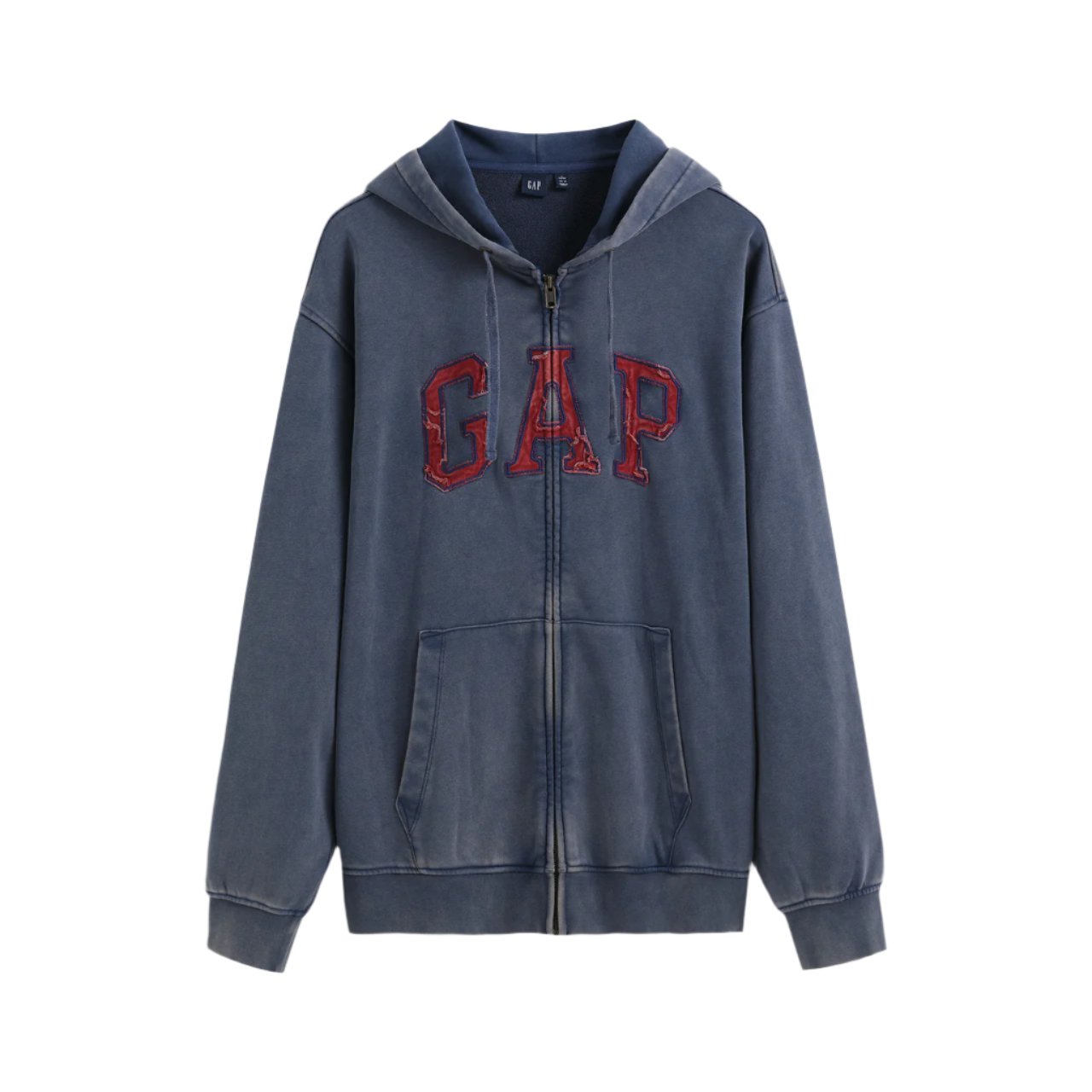 GAP Distressed Zip Up Hoodie