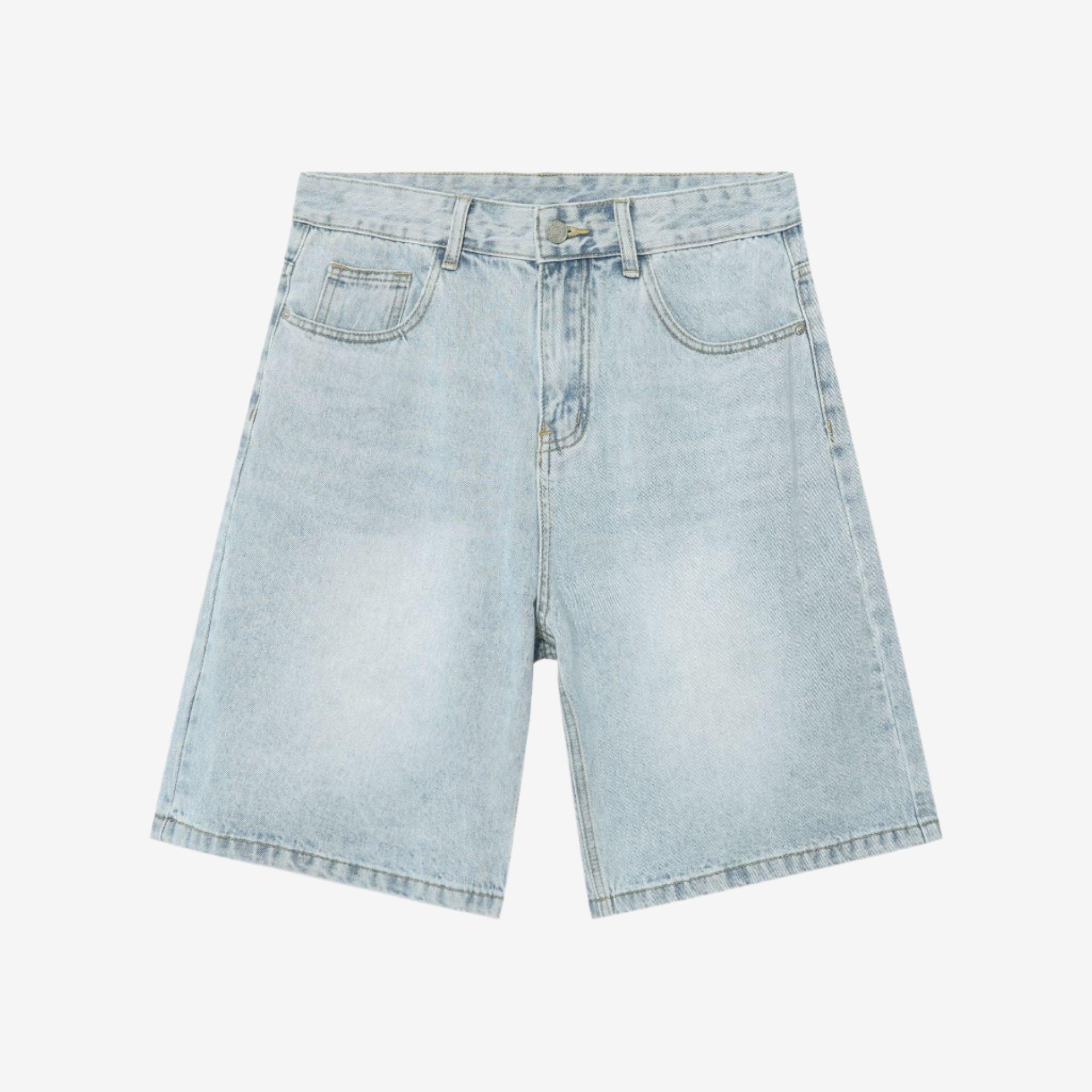 Vintage Washed Casual Denim Jorts - Plugzau