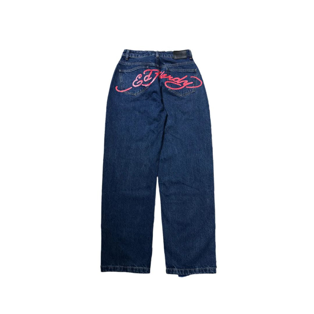 Ed Hardy Print Vintage Jeans