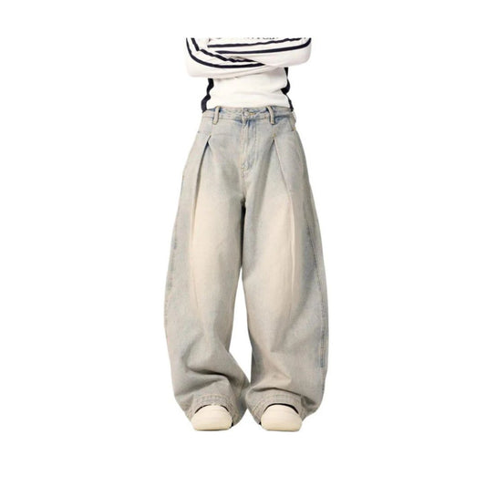 Baggy Grey Washed Jeans