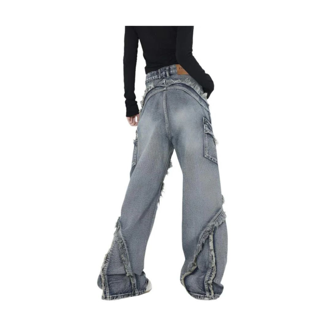 Ripped Baggy Cargo Jeans