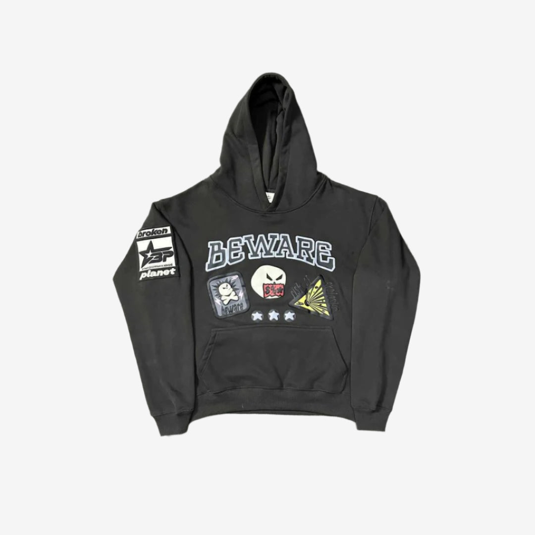 BROKEN PLANET PUFF PRINT HOODIE