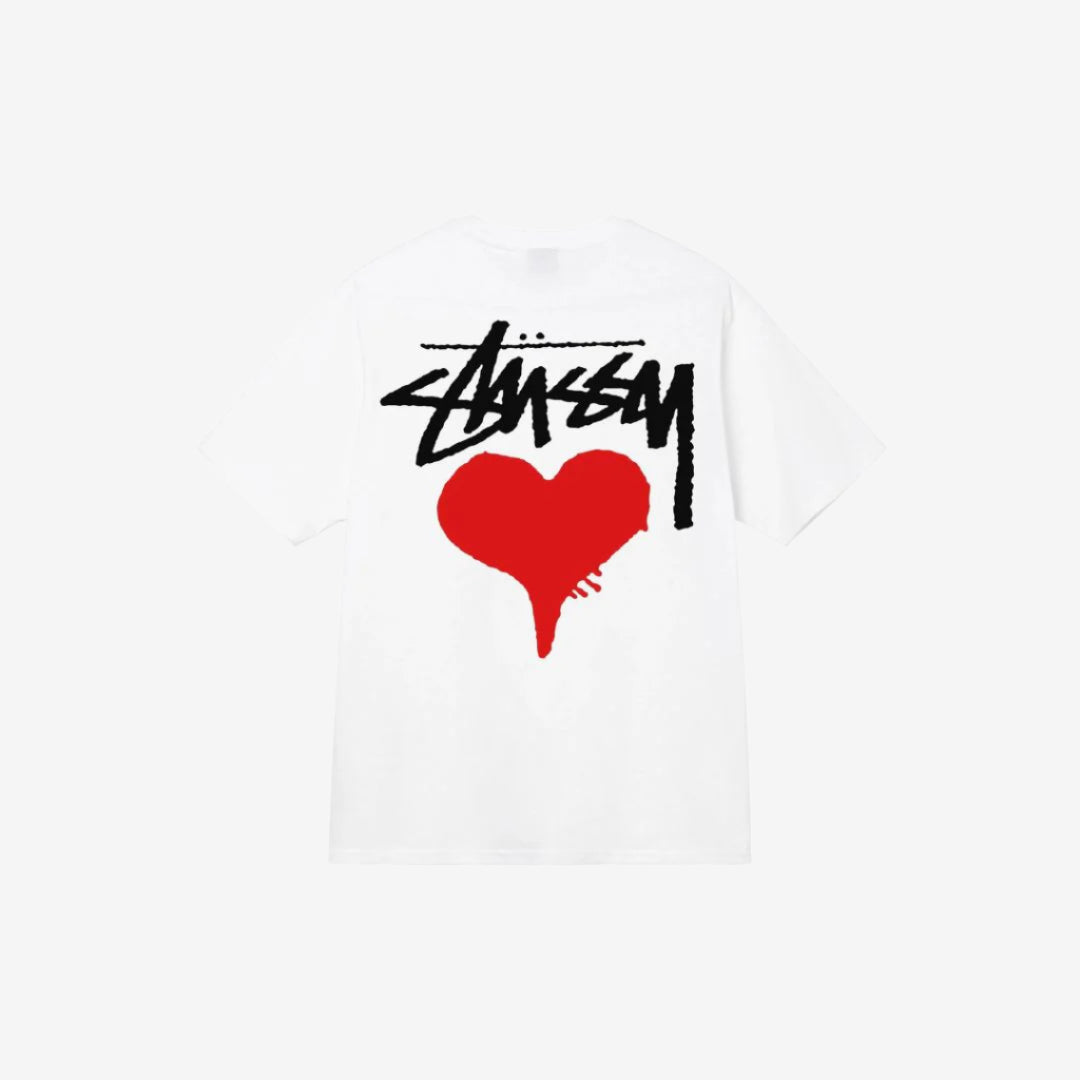 STUSY HEART GRAPHIC TEE