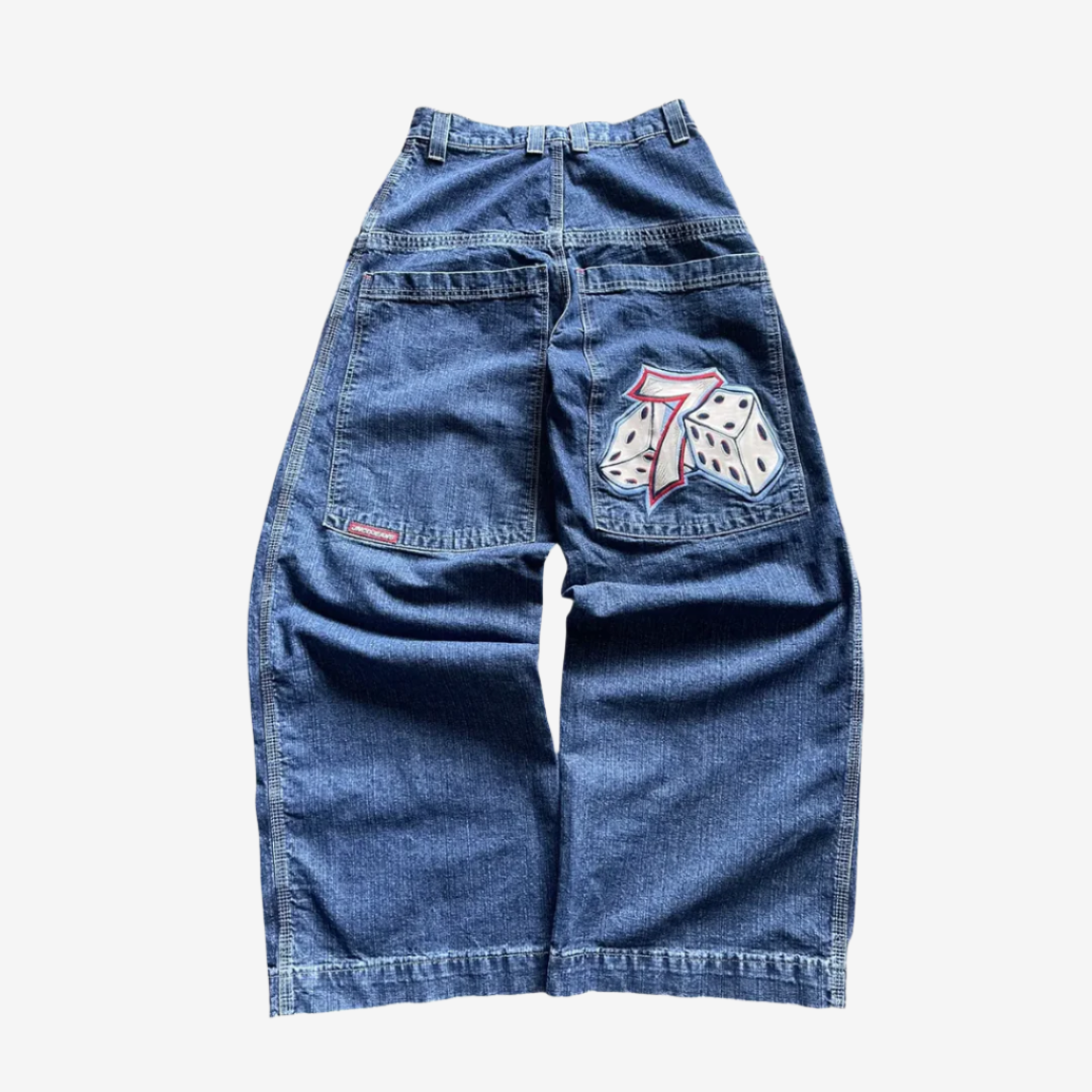 VINTAGE JNCO BAGGY DENIM DICE 7 JEANS