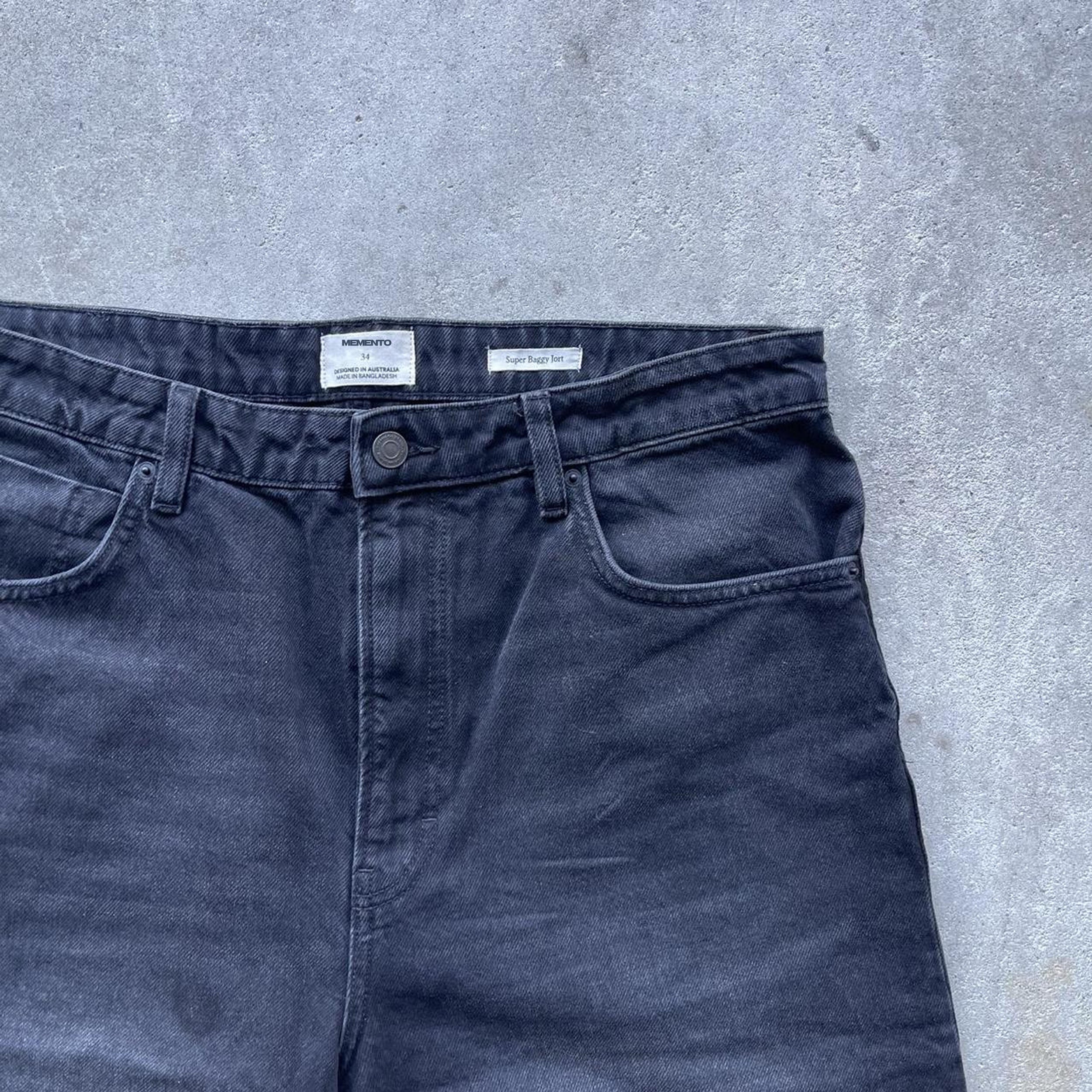 STONE WASH LONG JORTS v2