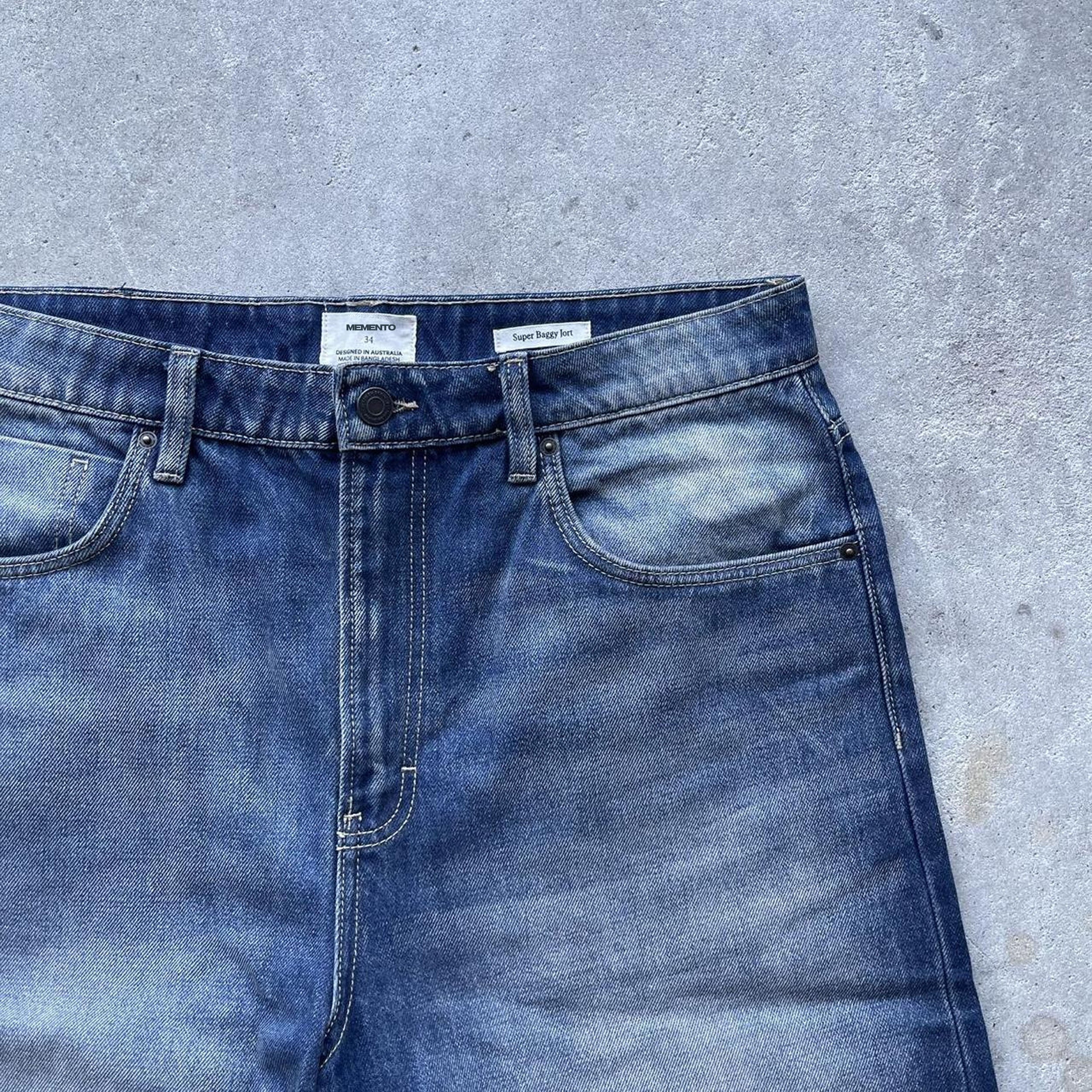 NAVY BLUE LONG JORTS v2