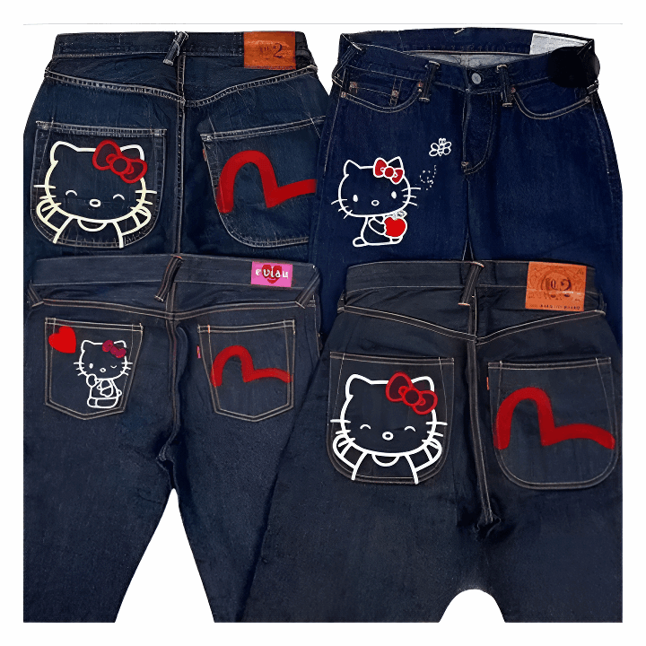 Evisu x Hello Kitty Jeans - Plugzau