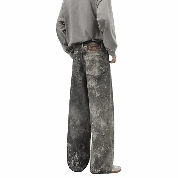 Dark Washed Jeans - Plugzau